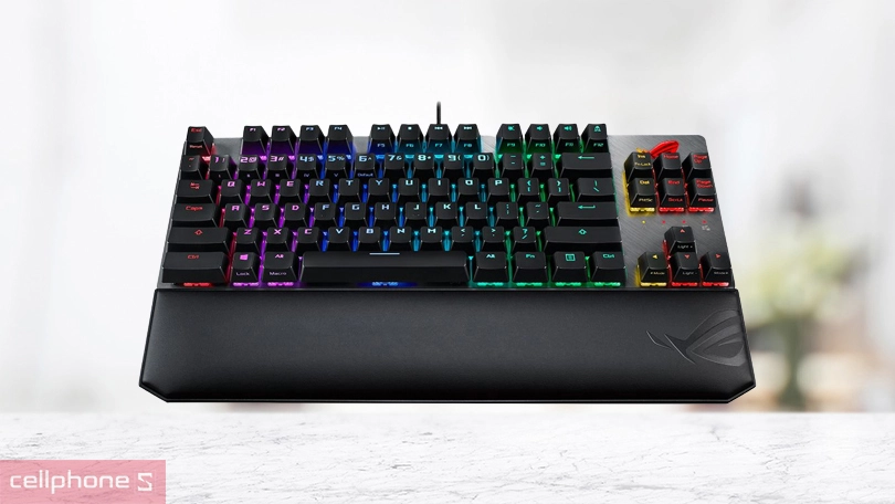 Bàn phím Gaming Asus Rog Strix Scope NX TKL Deluxe USB/RGB/RD SW - Kiểu dáng hầm hố, tăng tính thẩm mỹ