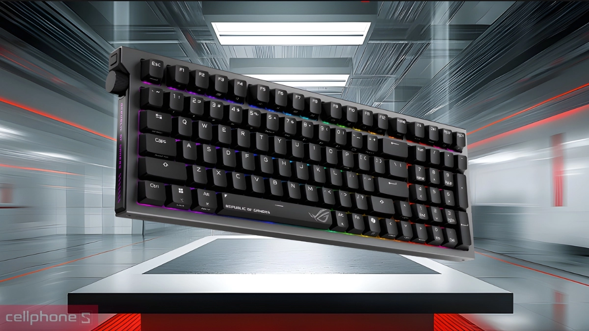 Thiết kế bàn phím Gaming Wireless Asus Morph 96