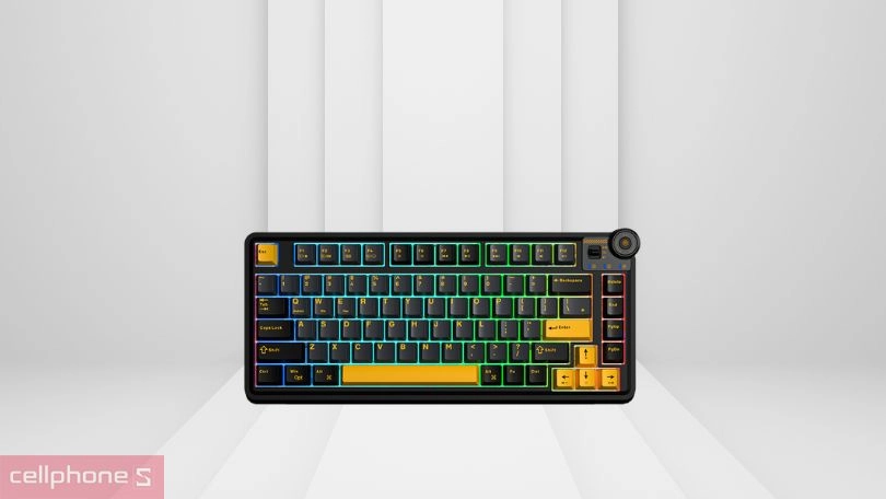 Pin và hiệu ứng LED RGB của bàn phím cơ không dây Aula AU75 BE