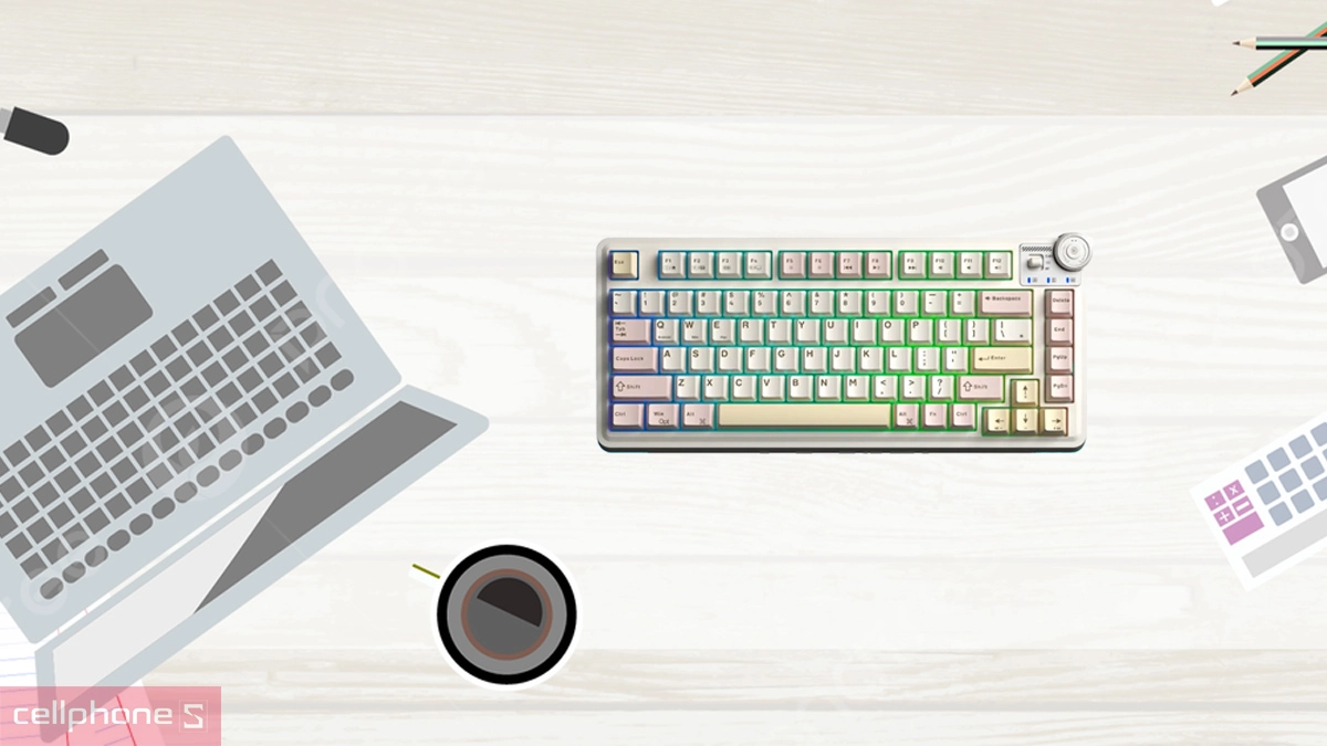 Keycap PBT Double-Shot, Bloomfield switch hiện đại