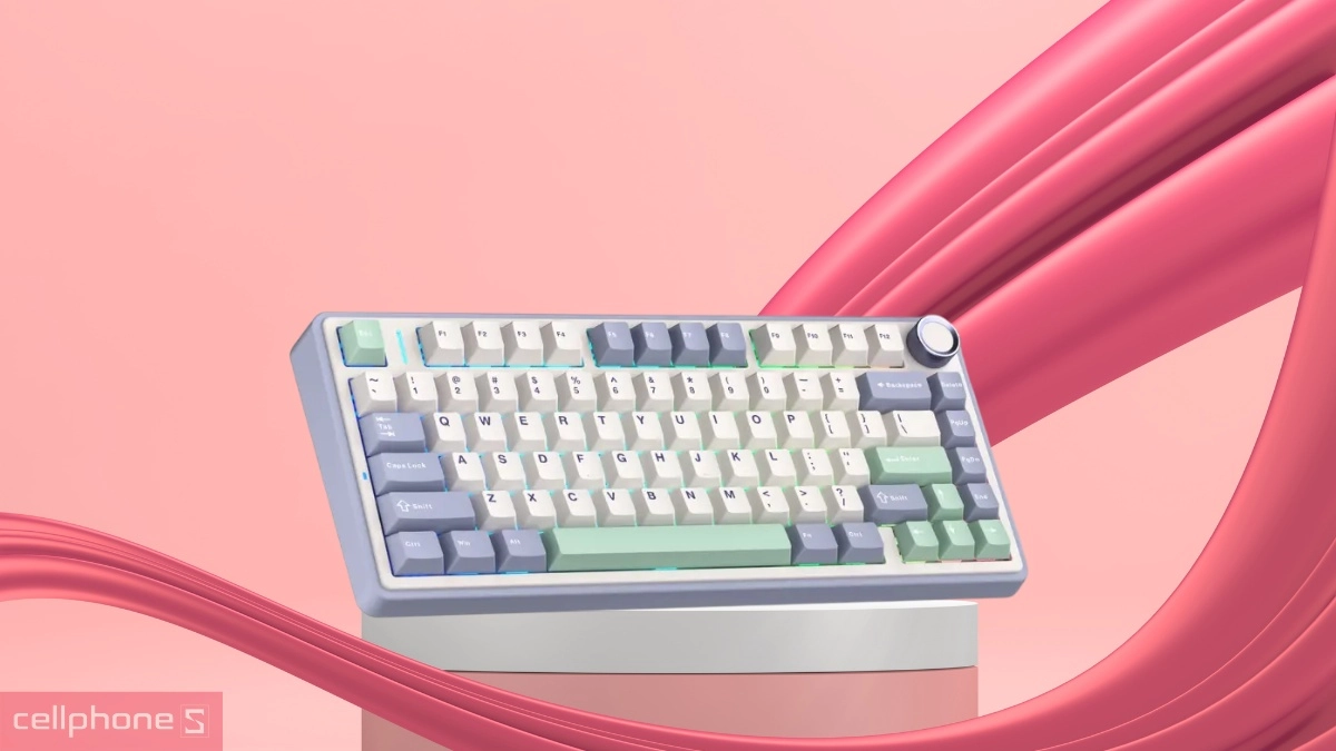 Keycap PBT Double-Shot, Outemu Silent Peach V3 switch