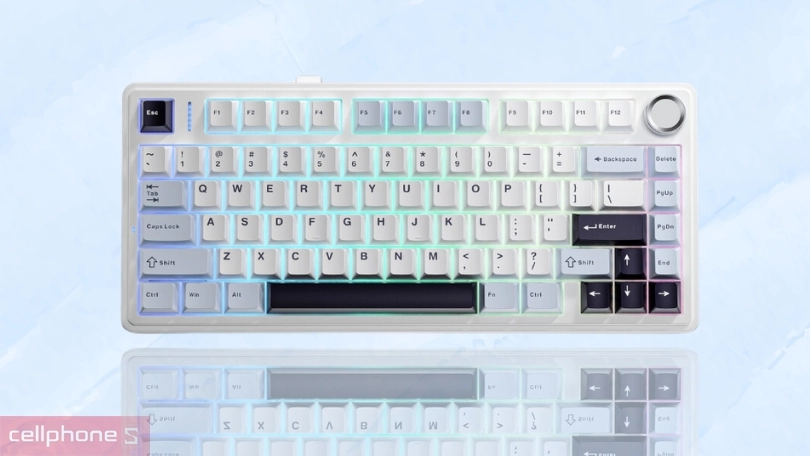 Kích thước bàn phím cơ không dây Aula F75 Vein Switch