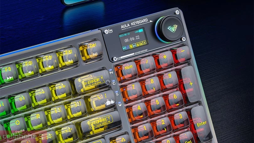 Thiết kế bàn phím cơ không dây AULA F98 Pro Crystal Switch