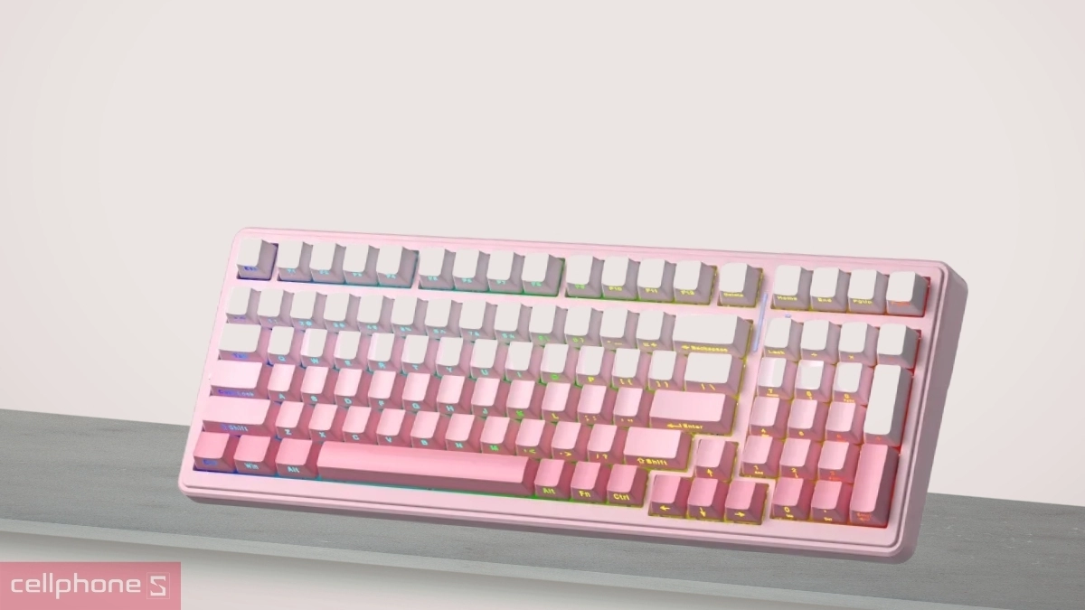 Thiết kế hiện đại với 99 phím và đèn nền LED RGB