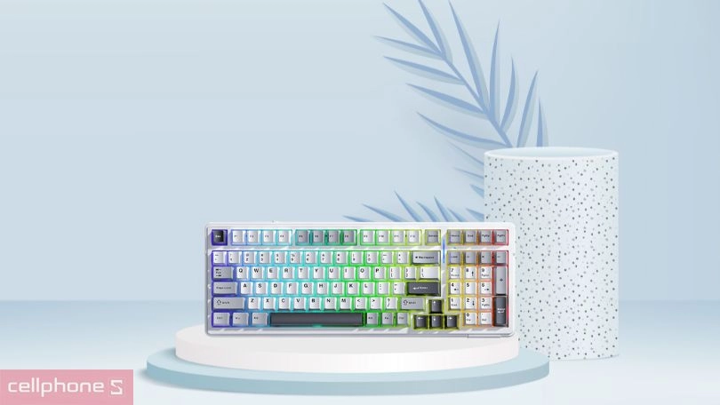 Thiết kế, hiệu ứng ánh sáng của bàn phím cơ không dây AULA F99 Wood Switch