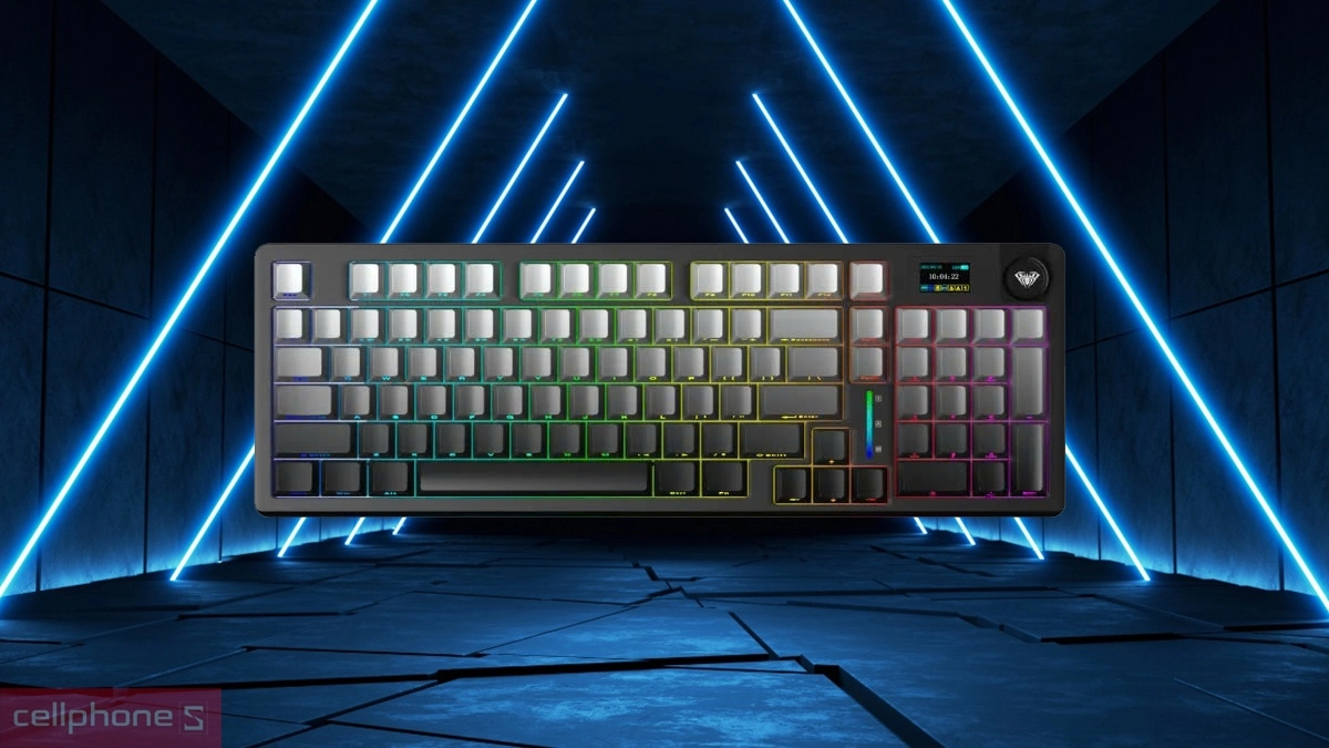 Thiết kế bàn phím cơ không dây AULA S98 Pro Xám Đen Gradient