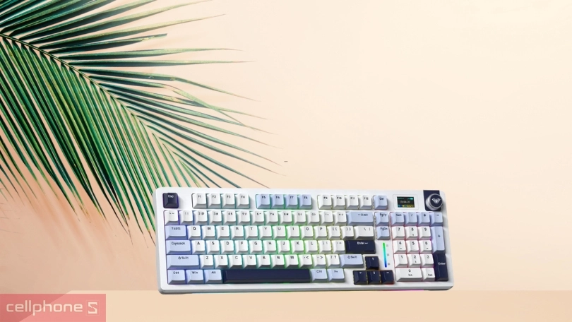 Keycap bàn phím cơ không dây AULA S98 Pro xanh dương trắng tím
