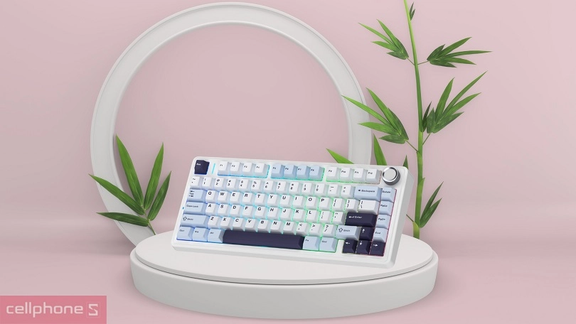 Switch bàn phím không dây Aula F75 Glacier Blue