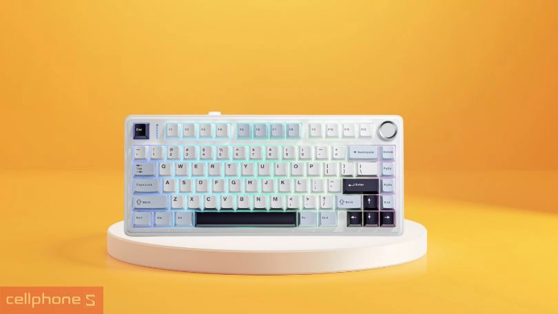 Thiết kế bàn phím không dây Aula F75 Max Glacier Blue