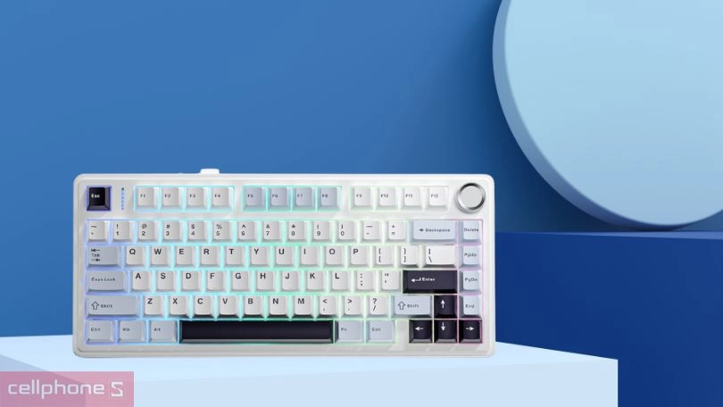 Switch bàn phím không dây Aula F75 Max Glacier Blue