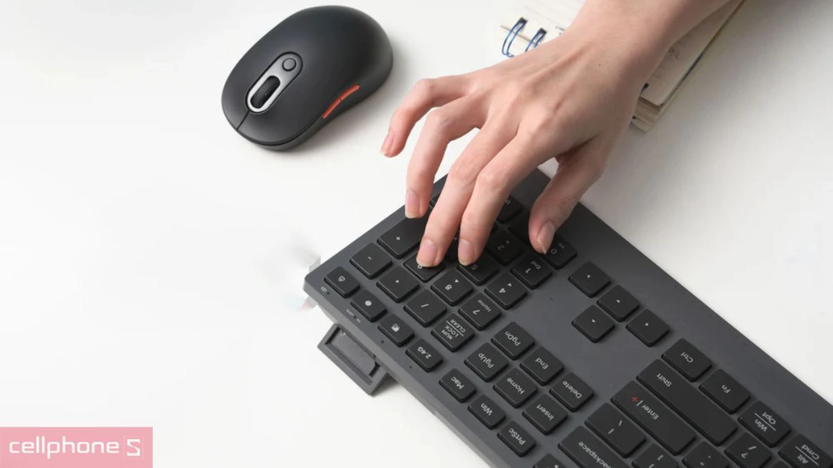 Bàn phím không dây Hyperwork Core Type full size, kết nối kép, hiệu suất cao