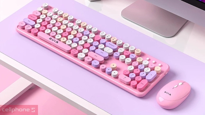 Khả năng kết nối combo bàn phím + chuột không dây AULA AC306