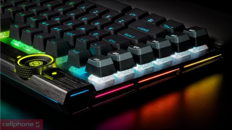 Công dụng bàn phím gaming Corsair K100 BLK MX Speed RGB