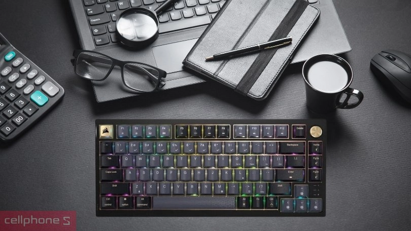 Keycap bàn phím Corsair K65 WL-CSR RED-BLK-GLD