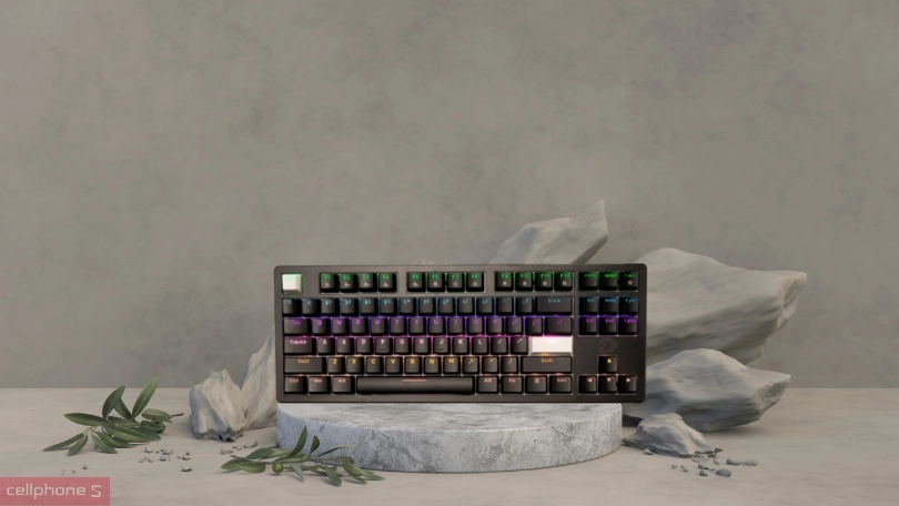 Bàn phím cơ có dây DareU EK87 V2 Multi LED đen - Trải nghiệm gõ nhẹ nhàng, bền bỉ