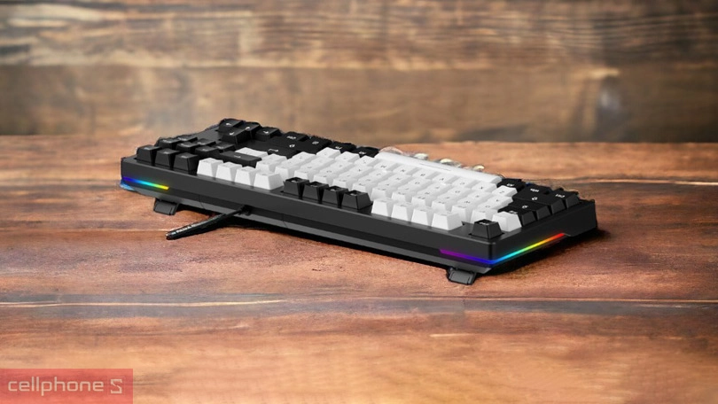 Bàn phím cơ có dây DareU EK87 V2 Multi LED White x Black – RGB rực rỡ, chinh phục mọi thử thách