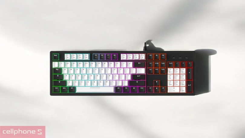 Switch bàn phím cơ DareU EK104 White Black