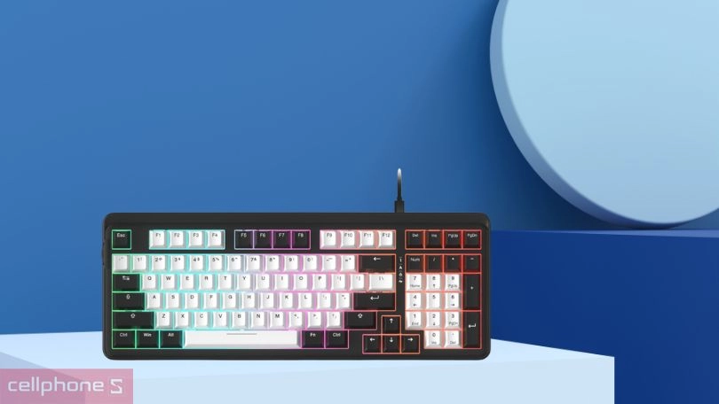 Switch bàn phím cơ DareU EK98 White-Black