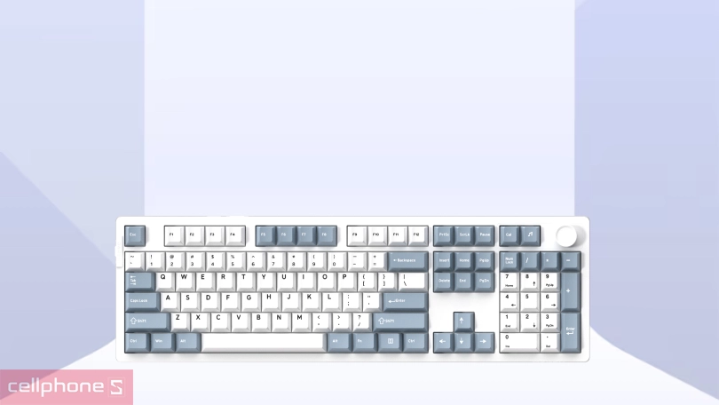 Keycap, switch của bàn phím cơ không dây DareU EK106 Pro RBG Haze-Blue