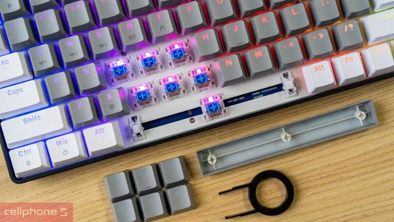 Kết nối bàn phím E-DRA không dây EK384 Alpha Red Switch