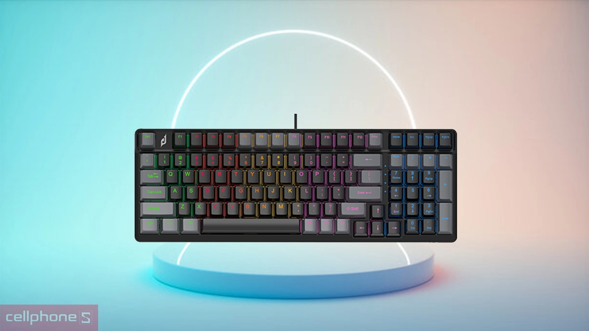 Optical Blue Switch trên bàn phím cơ gaming E-Dra EK398X Beta đen xám