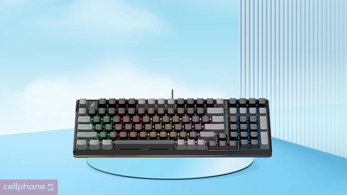 Thiết kế bàn phím cơ gaming E-Dra EK398X Beta đen xám