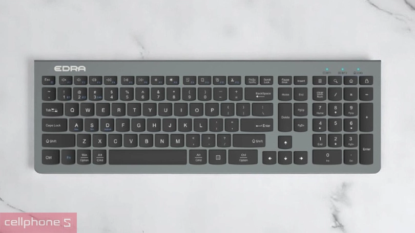 Switch bàn phím không dây E-DRA EK507 Silent Đen