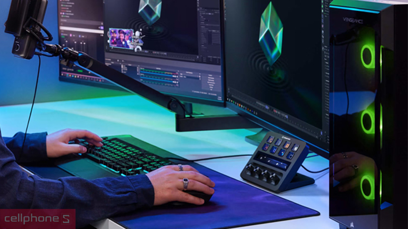 Thiết kế bàn phím Elgato StreamDeck + 10GBD9901