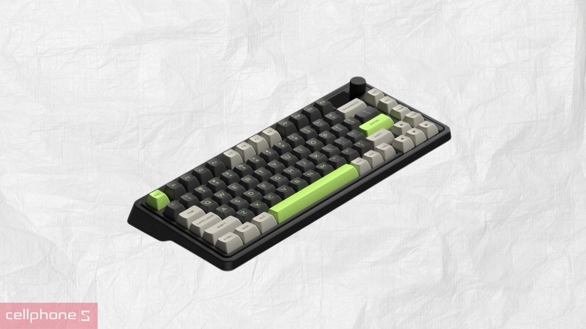 Kích thước bàn phím cơ không dây FL-Esports CMK75 Desert Grey
