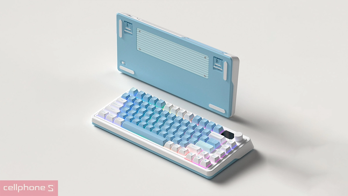 Thiết kế bàn phím cơ không dây FL-Esports CMK75 Lake Placid Blue