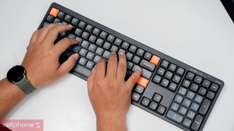 Thiết kế bàn phím không dây Hyperwork Silentkey