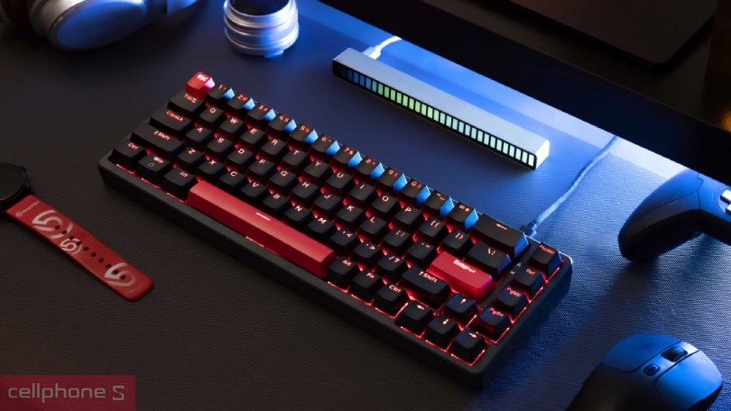 Keycap bàn phím có dây Keychron X6 Red Backlight đen