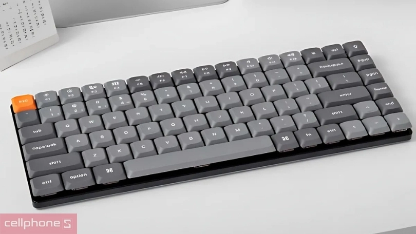 Thiết kế, độ dày của bàn phím không dây Keychron K3 Max White Backlight K3M Xám