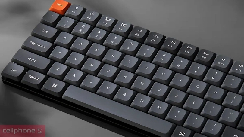 Keycap, switch của bàn phím không dây Keychron K3 Max White Backlight K3M Xám