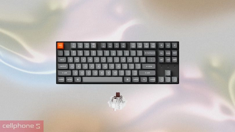 Thiết kế bàn phím không dây Keychron K8 Max RGB Backlight K8M đen