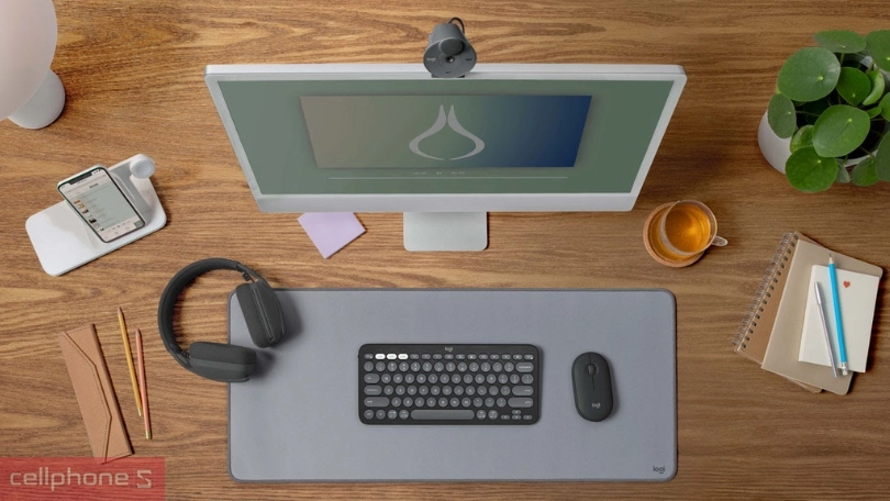 Bàn phím Bluetooth Logitech Pebble K380S Tinh Giản, Nhỏ Gọn