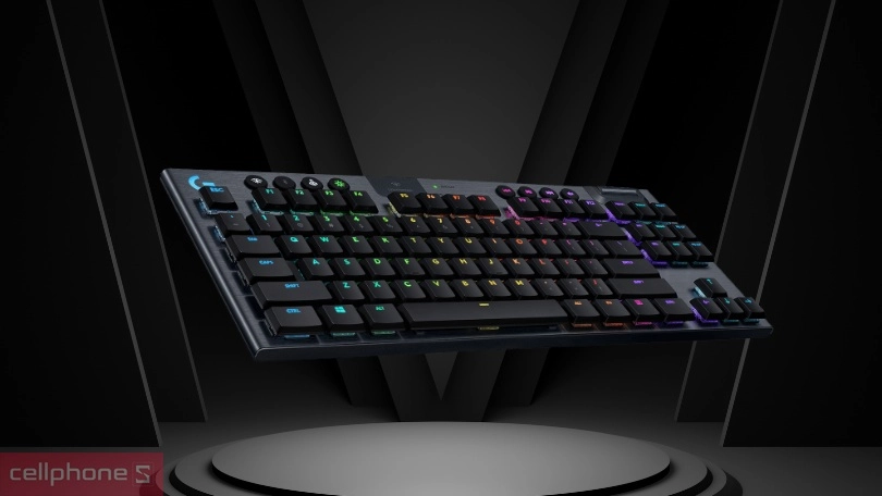 Thiết kế bàn phím Logitech G913 TKL Lightspeed RGB Mechnical
