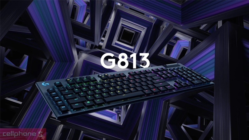 Thiết kế bàn phím Logitech G813 Lightsync Rgb Mechanical Clicky