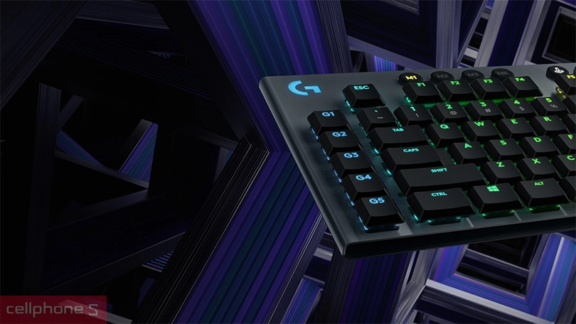 Bàn phím Gaming Logitech G813 Lightsync RGB Mechanical Linear - Thiết kế mỏng nhẹ