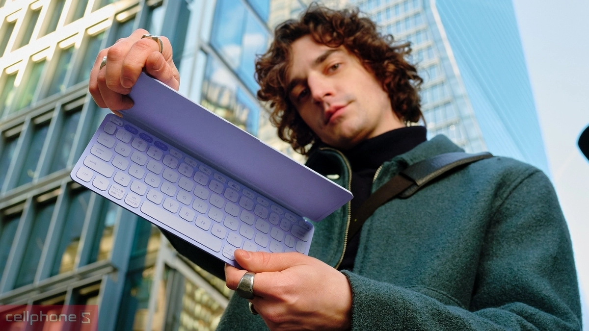 Bàn phím không dây Bluetooth Logitech Keys-To-Go 2 - Tương tích đa dạng, gõ phím êm ái