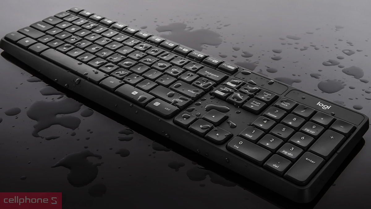Bàn phím Logitech ngăn tràn nước