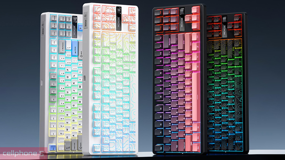 Các layout bàn phím Mchose từ 68%, 75%, TKL đến 98%