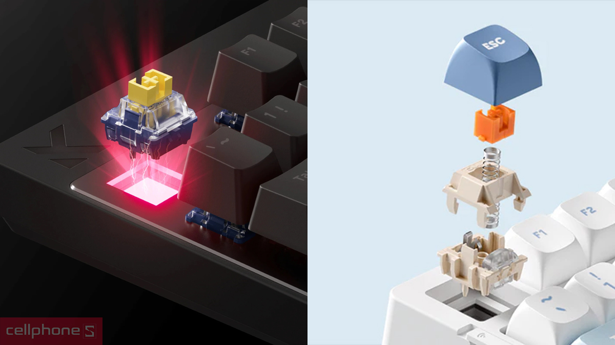 Bàn phím Mchose hỗ trợ Hot Swap thay switch dễ dàng