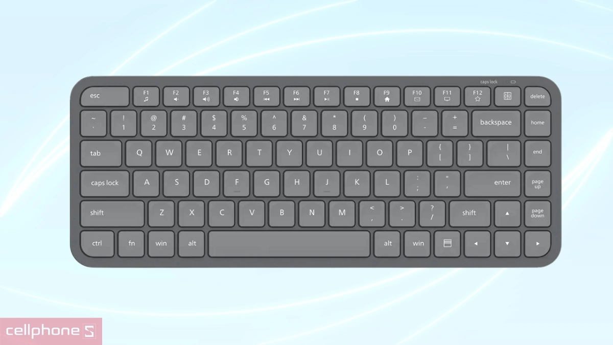 Thiết kế bàn phím không dây Philips SPK6338BS