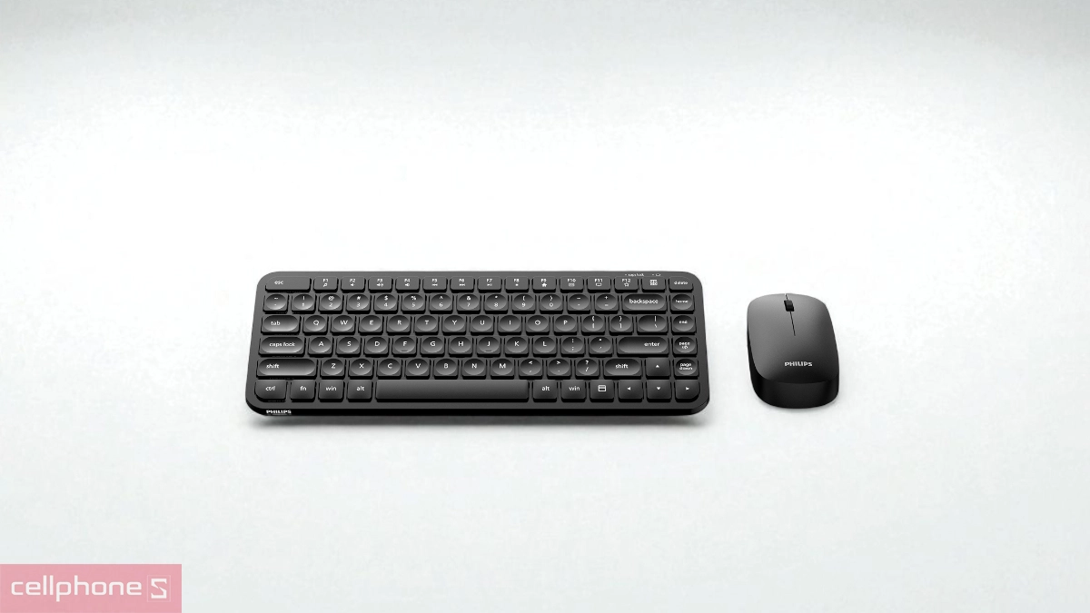 Hiệu suất Combo Bàn phím + Chuột không dây Philips SPT6338