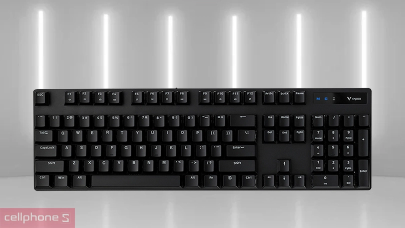 Keycap bàn phím cơ Gaming Rapoo V500 RGB đen