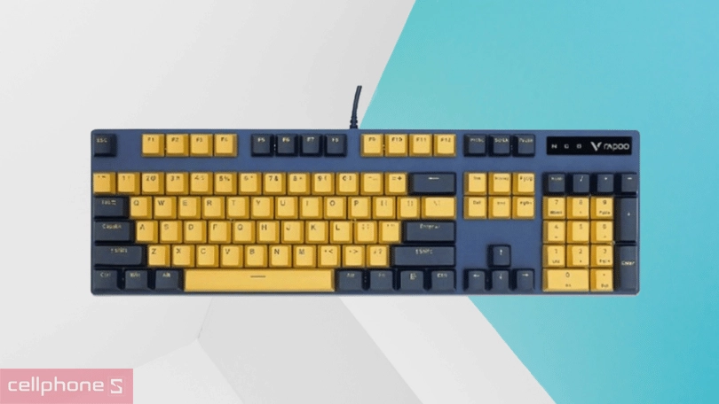 Bàn phím cơ Rapoo V500 Pro Yellow Blue