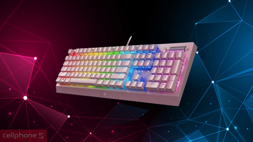 Thiết kế bàn phím cơ Razer Blackwidow V3 Green Switch