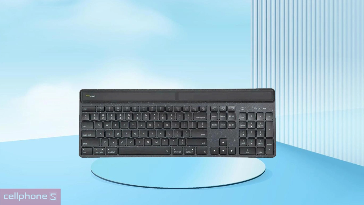 Thiết kế bàn phím Bluetooth Targus EcoSmart AKB868AP