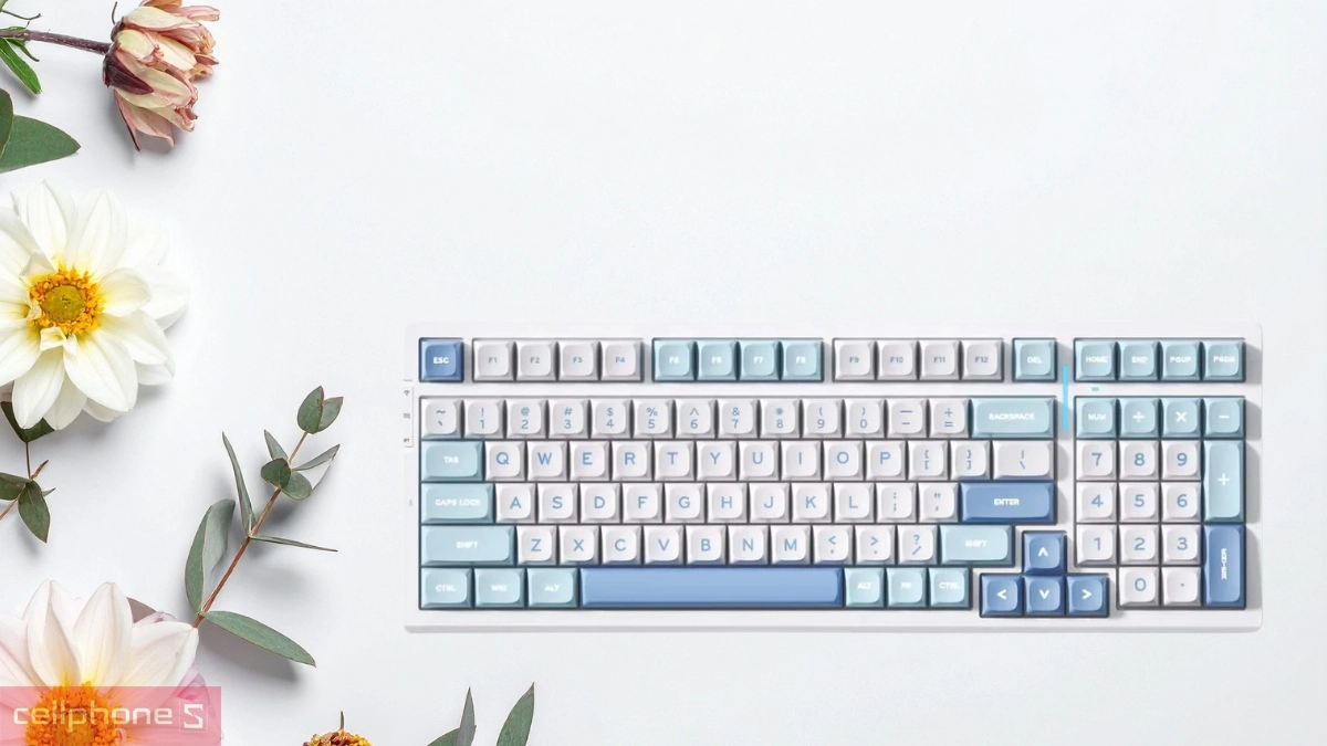 Switch V2 mang lại trải nghiệm gõ thoải mái trên Bàn phím cơ không dây MCHOSE G75 Pro Tri-Mode Blue